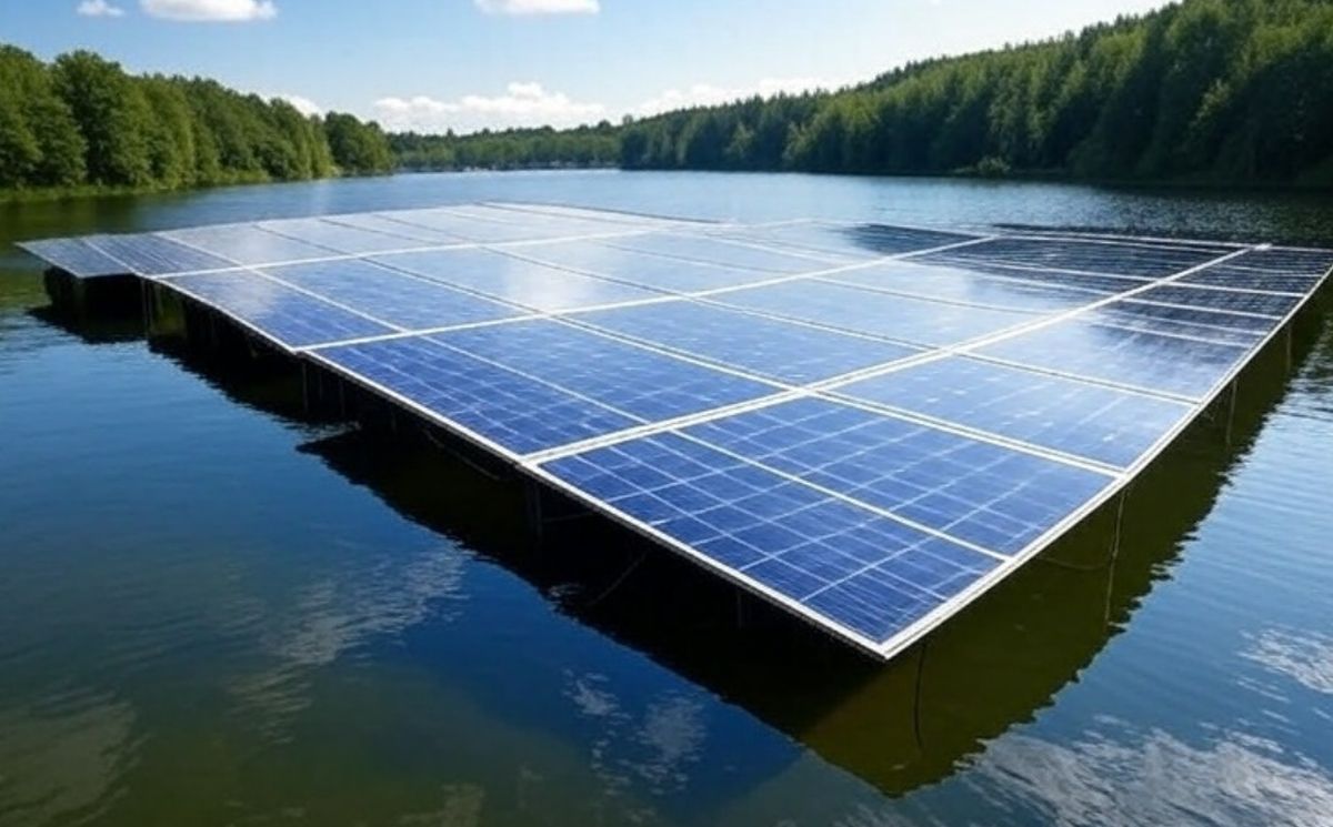 Comment fonctionne un parc solaire flottant